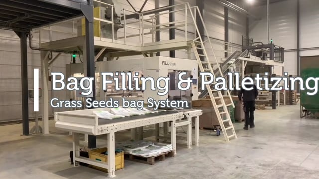15210 Grass Seeds Bag Filling and Palletizer